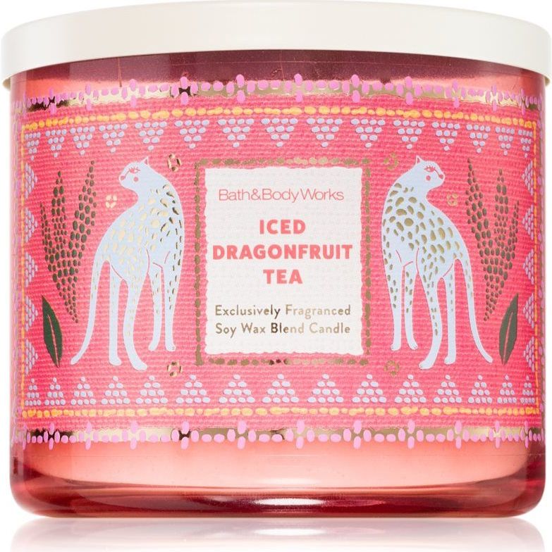 Bath & Body Works - Iced Dragonfruit Tea - Geurkaars - 411 g