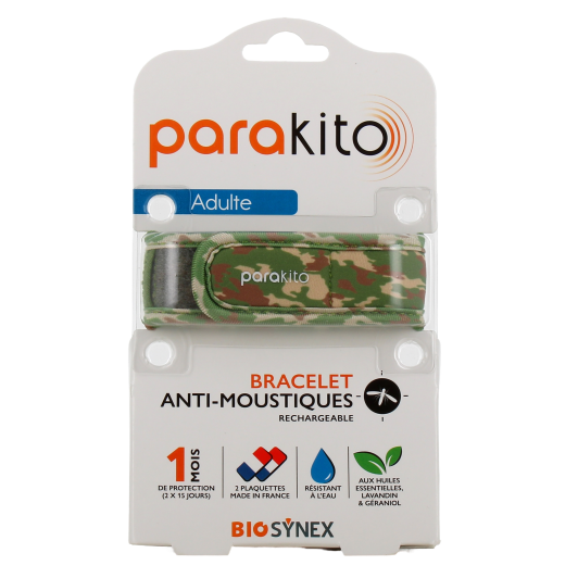 Bracelet anti moustique Parakito pour adulte - Huiles essentielles