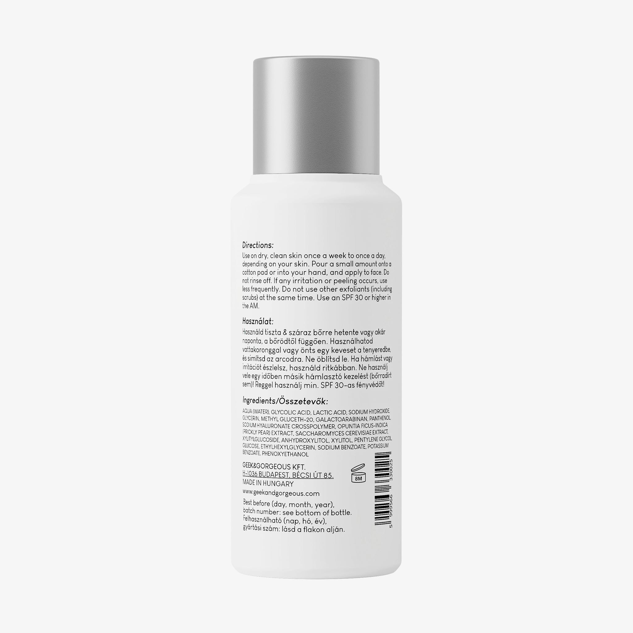 Geek & Gorgeous Smooth Out- Anti-ageing Peeling mit 12% AHA und Feigenkaktusextrakt, 100 ml