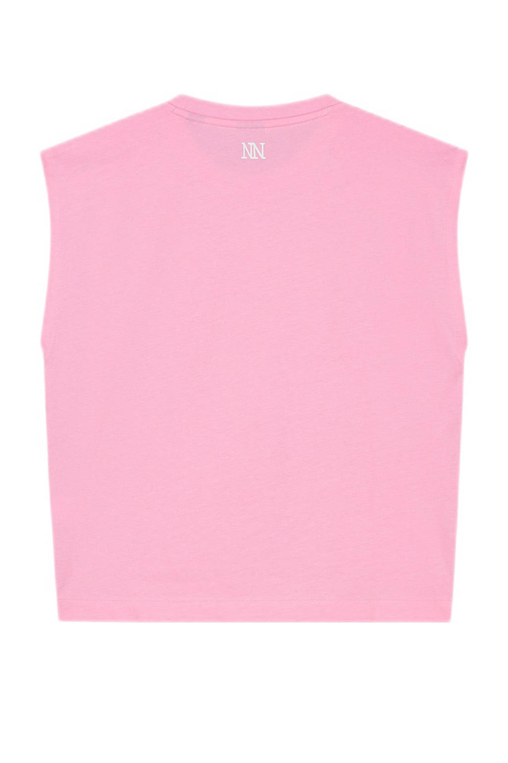 NIK&NIK mouwloze top Pleat zachtroze