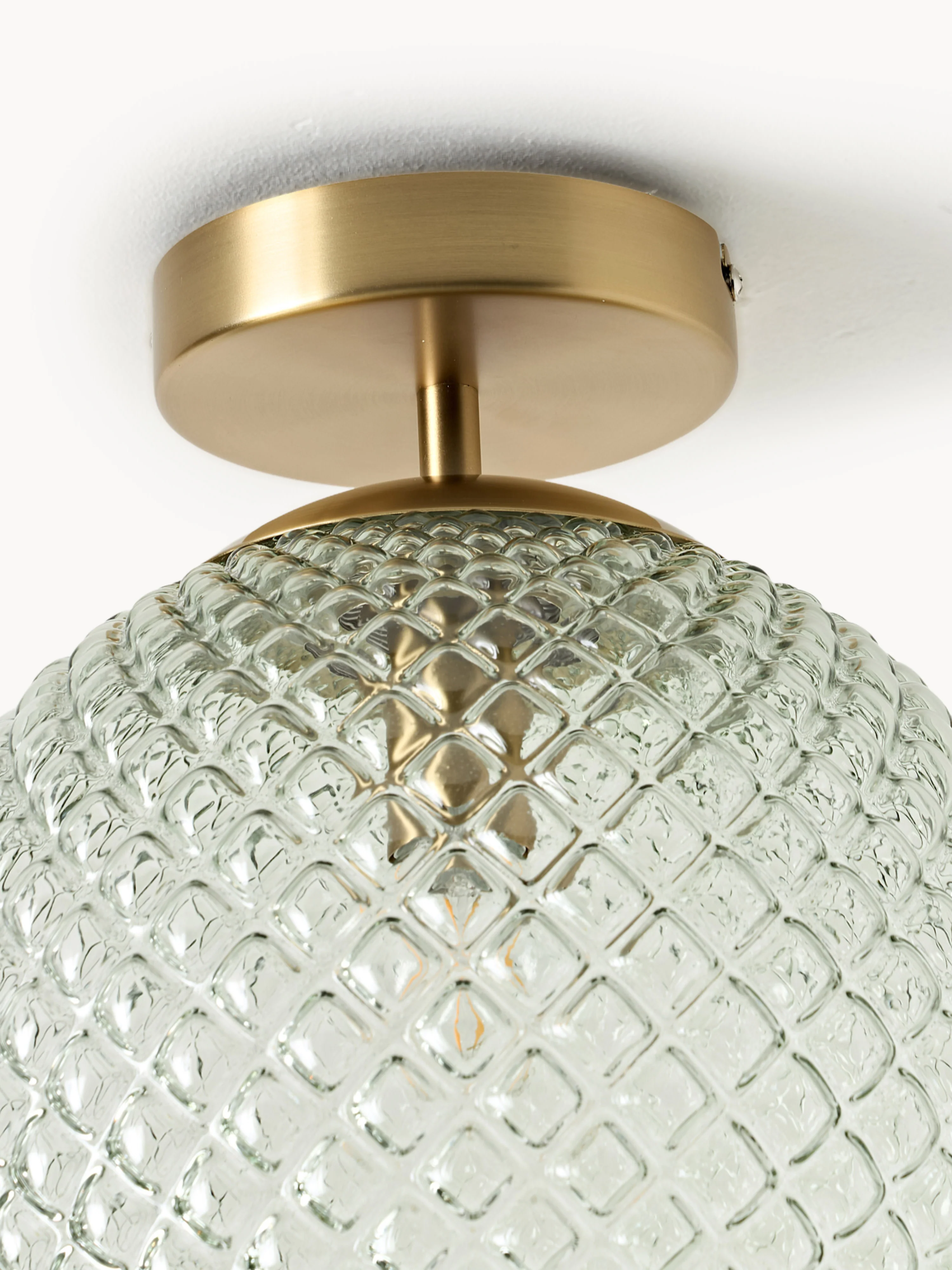 Kleine plafondlamp Lorna van glas