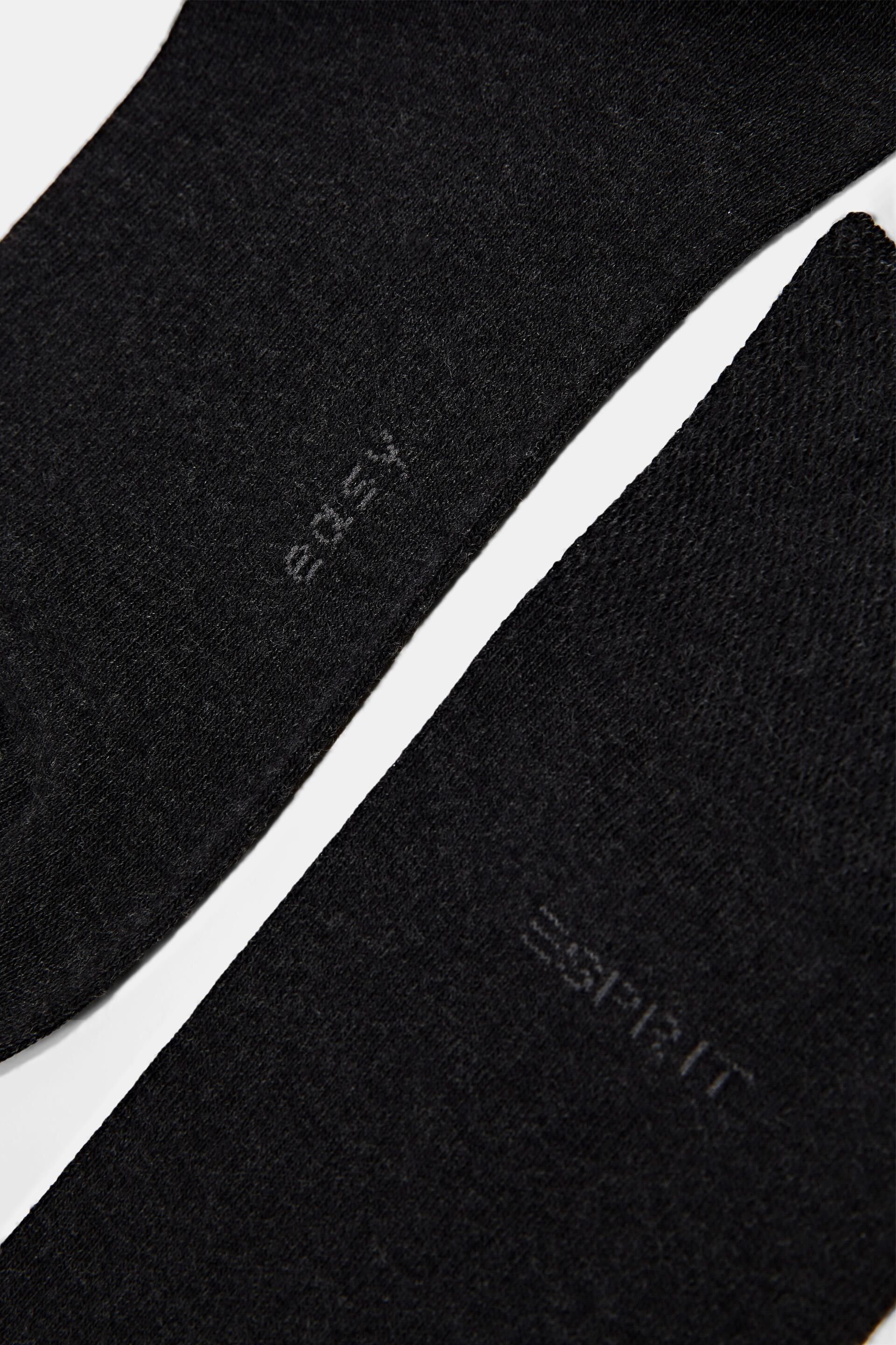 Lot de 2paires de chaussettes à bord souple en coton biologique mélangé
