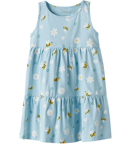 Name It Kleid - NmfVigga - Cool Blue/Bubblebee