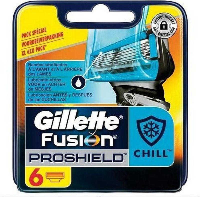Gillette Fusion Proshield 5 Chill Scheermesjes - 6 stuks