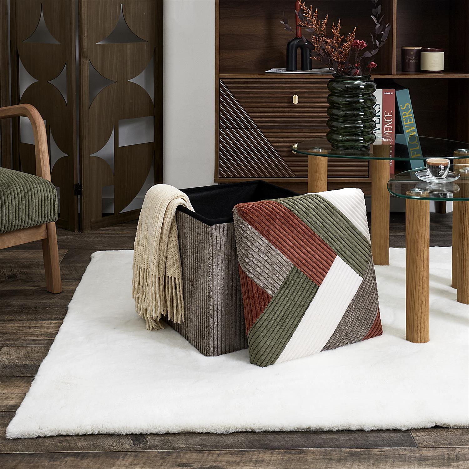 COFFRE POUF PLIABLE PATCHWORK COTELE SCOTT