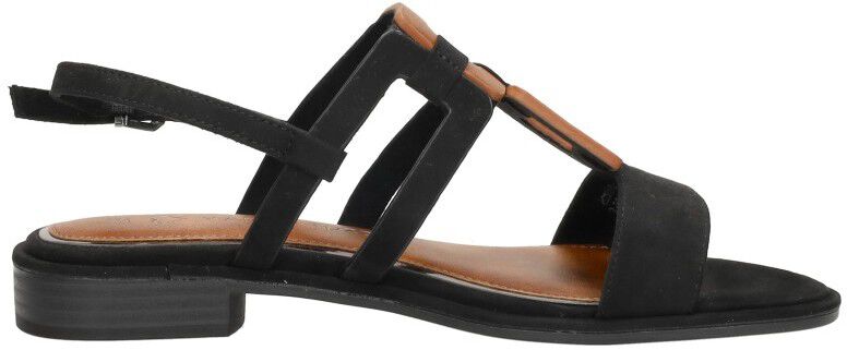 Marco Tozzi Sandalen Plat zwart