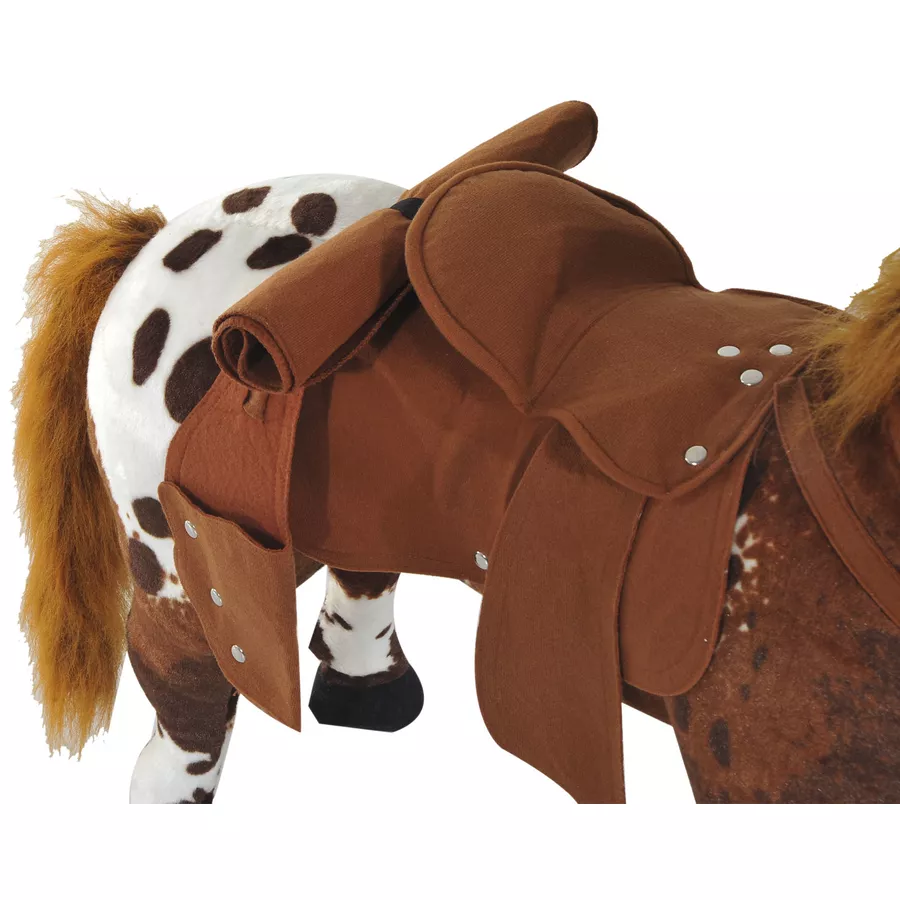 HOMCOM Kinder Reitpferd braun