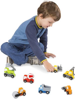 Melissa & Doug Byggebiler I Tre, 7-pack