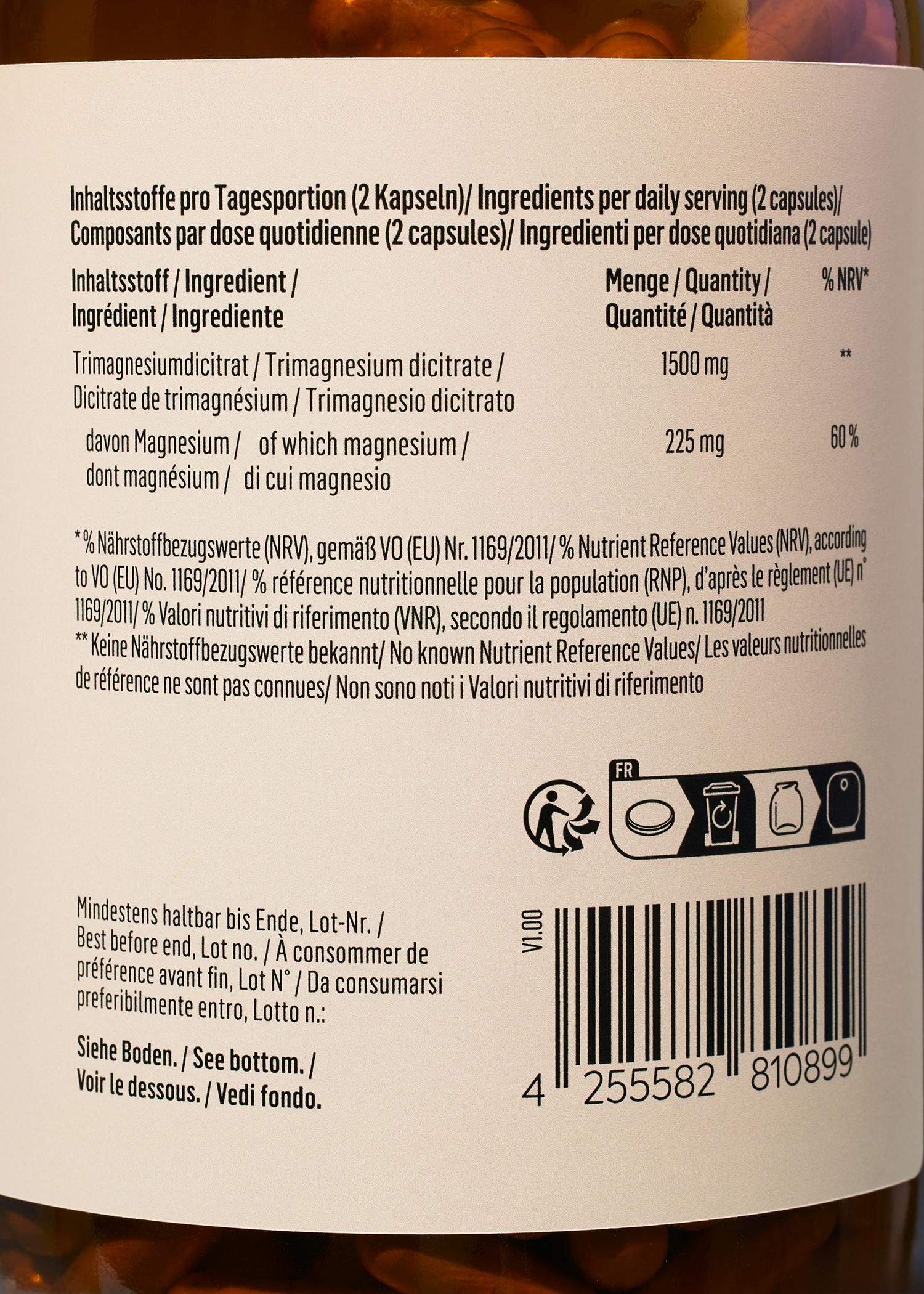 Magnesiumcitrat Kapseln 365 Stück