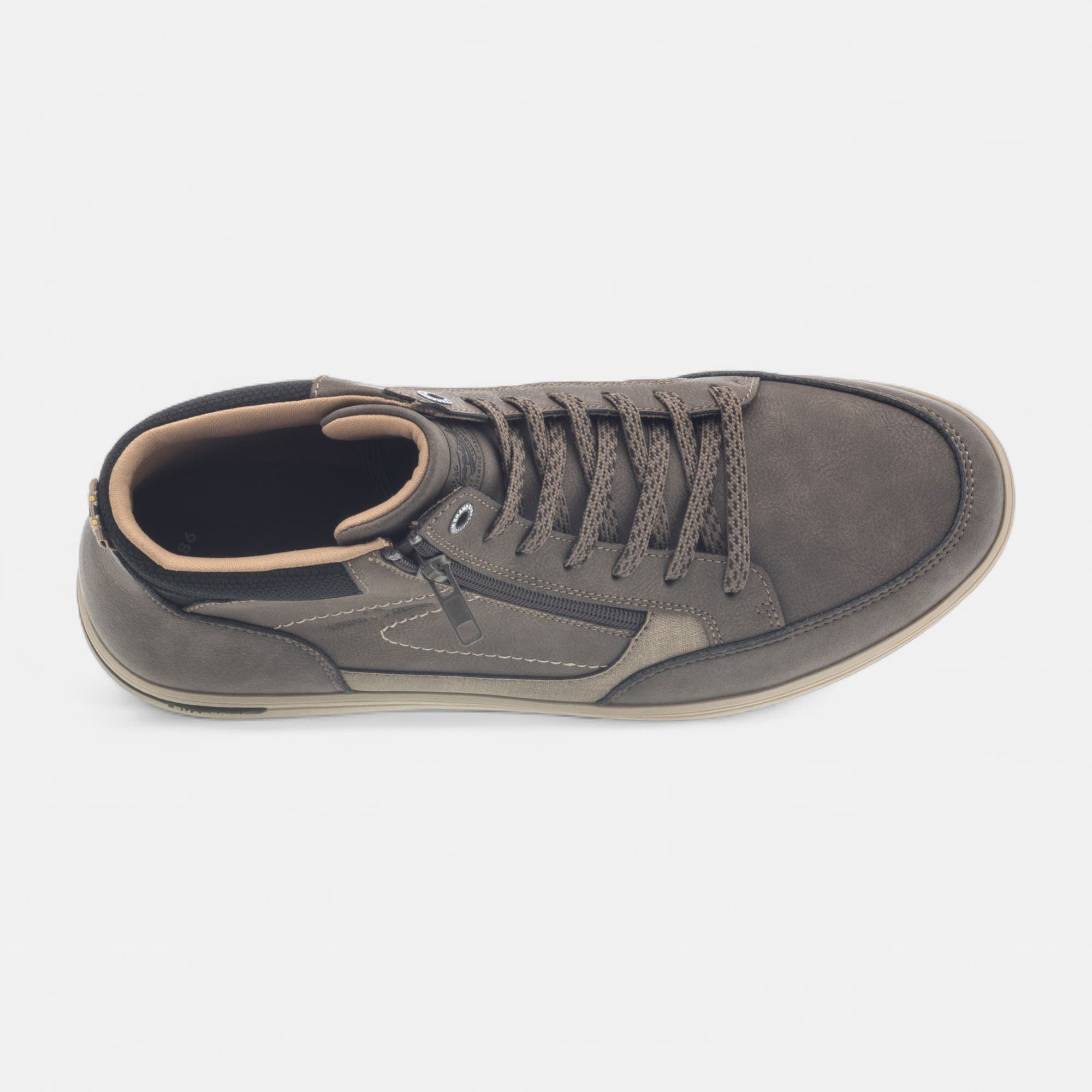 Baskets hautes Homme taupe