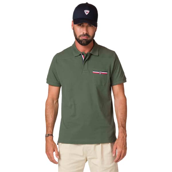 Polo ROSSIGNOL LOGO POLO POCKET EBONY GREEN
