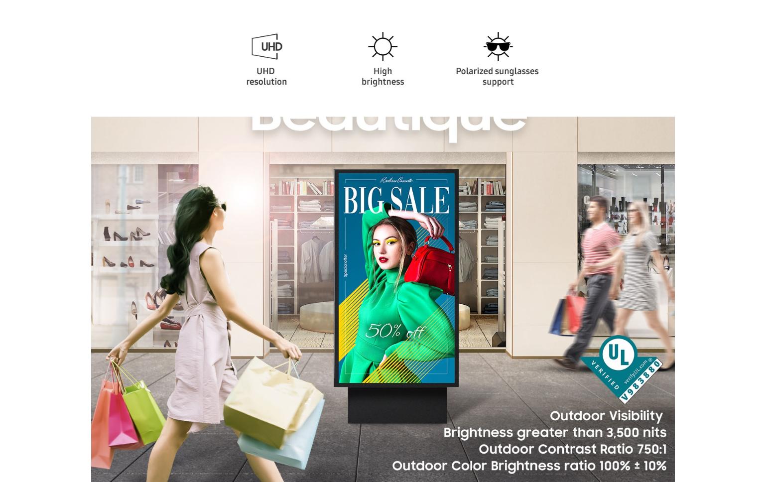 Public Display Outdoor OH75A 75 