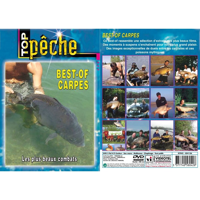Dvd - Best-Of Carpes : Les Plus Beaux Combats - Peche De La Carpe - Top Peche