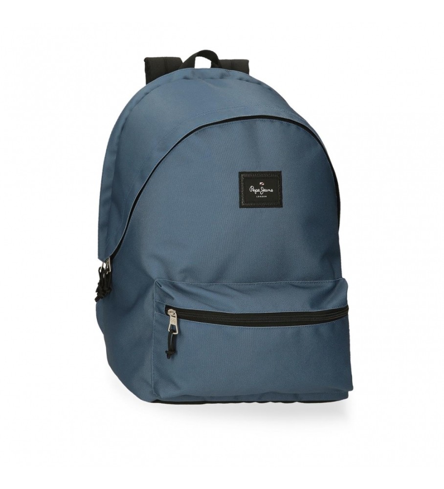 Mochila para computador Pepe Jeans Aris Colorful com dois compartimentos, azul