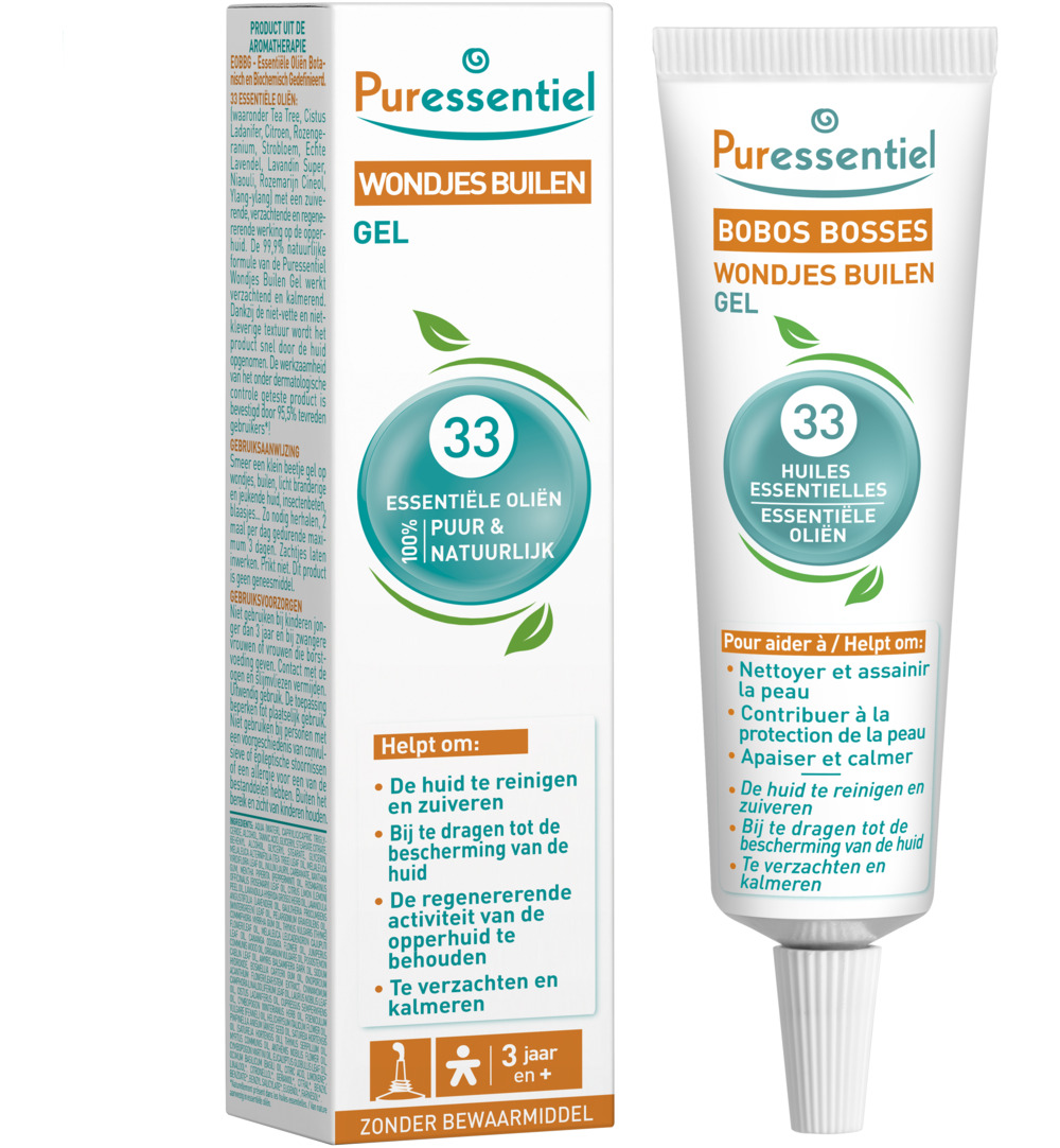 Puressentiel Wondjes en builen gel 33 essentiele olie (20 ml)