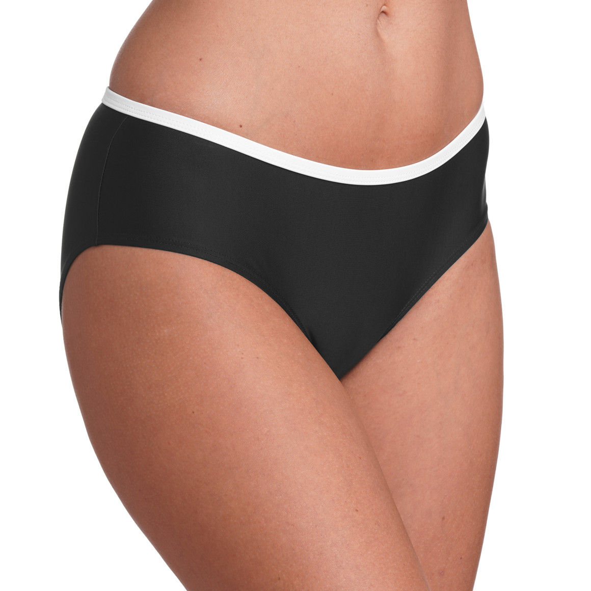 Gina Benotti Damen Bikinipanty mit Kontrastpaspel schwarz