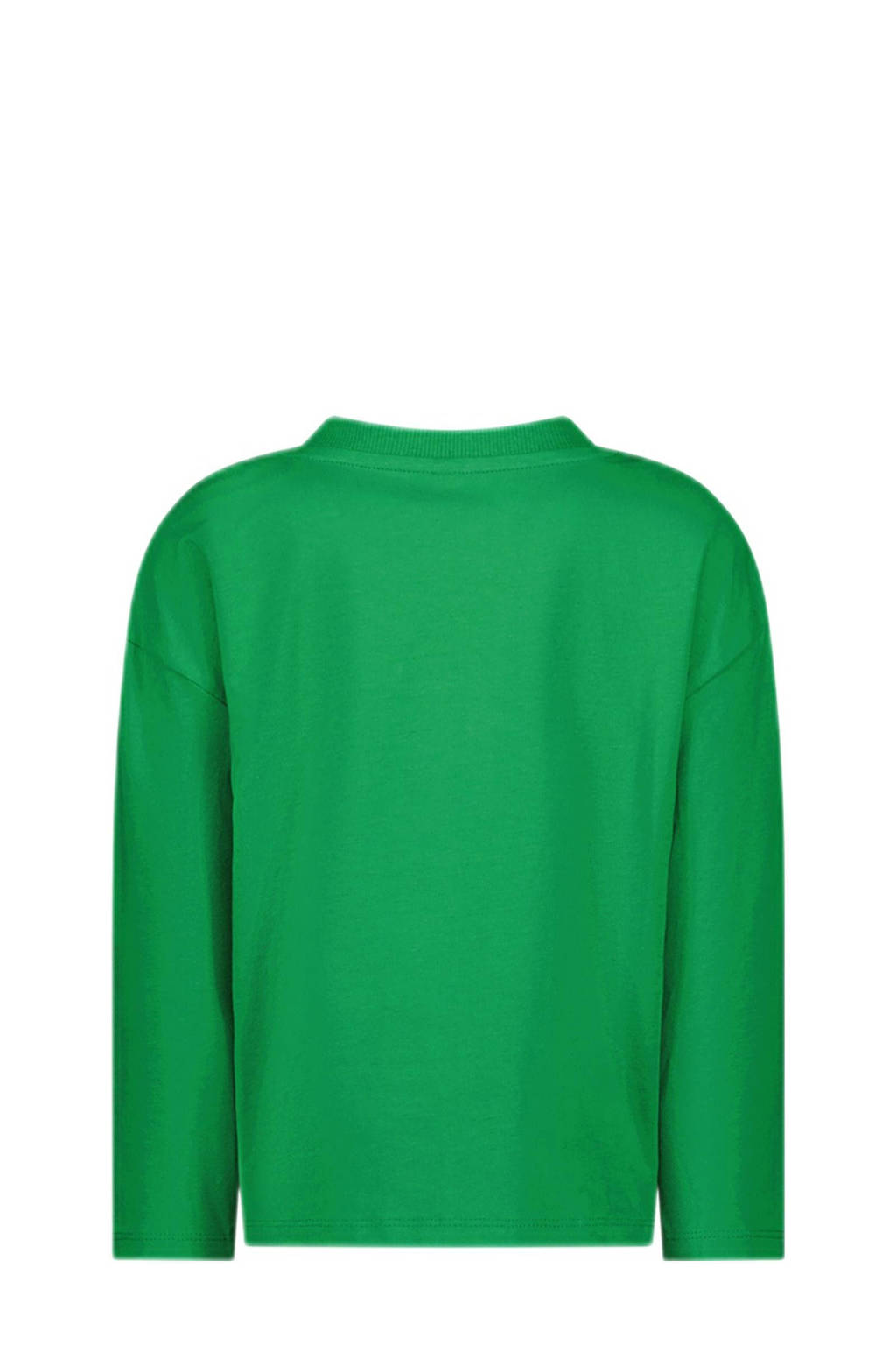 The New Chapter longsleeve met printopdruk groen