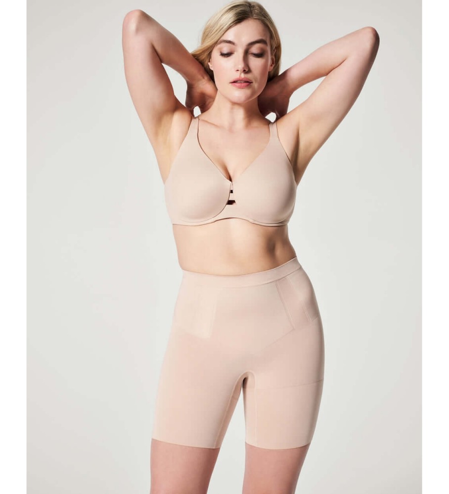 Shorts modeladores de pernas SPANX cor nude super emagrecedores