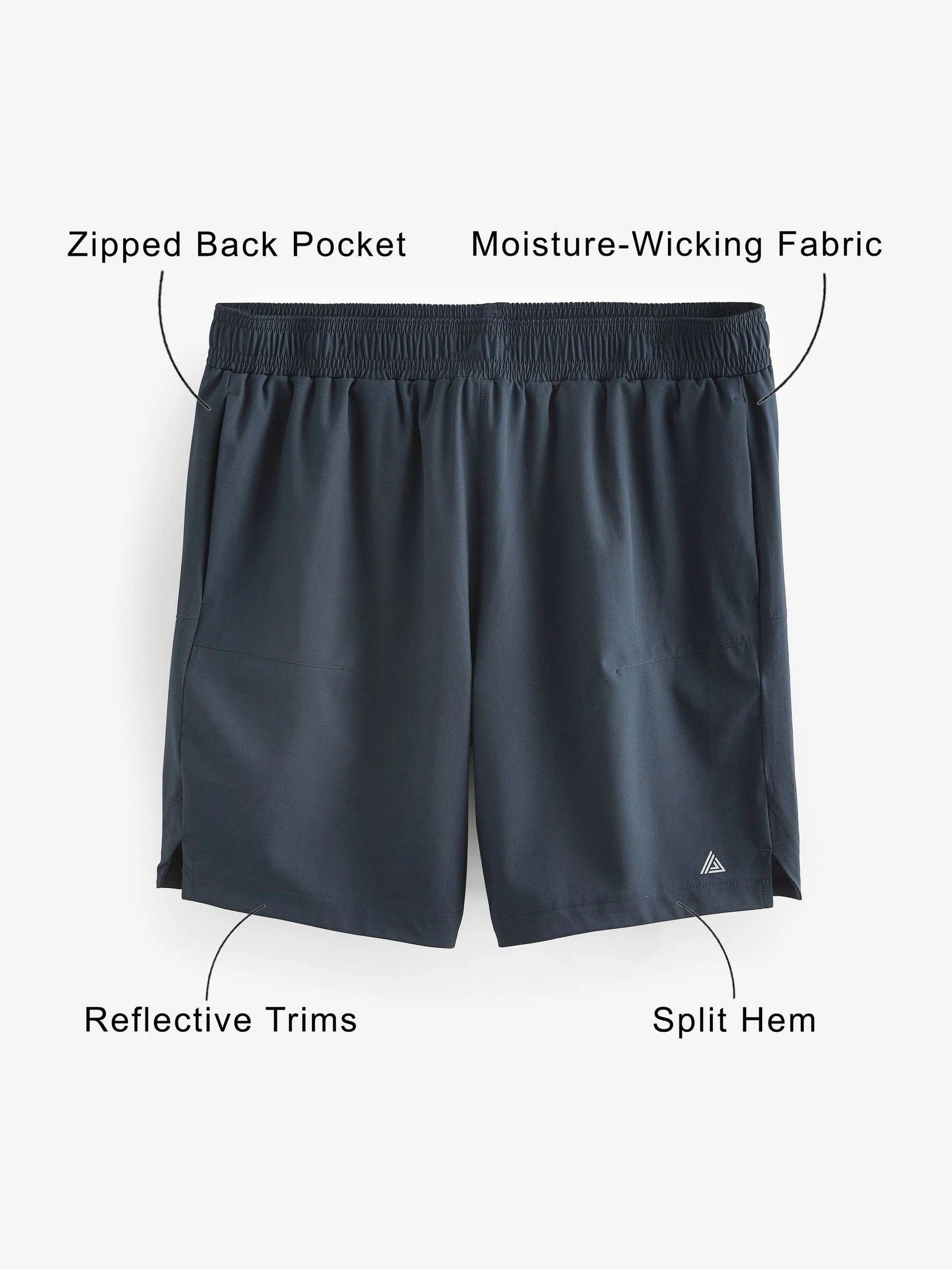 Donkerblauw - 7 inch - Active sportschoolshort