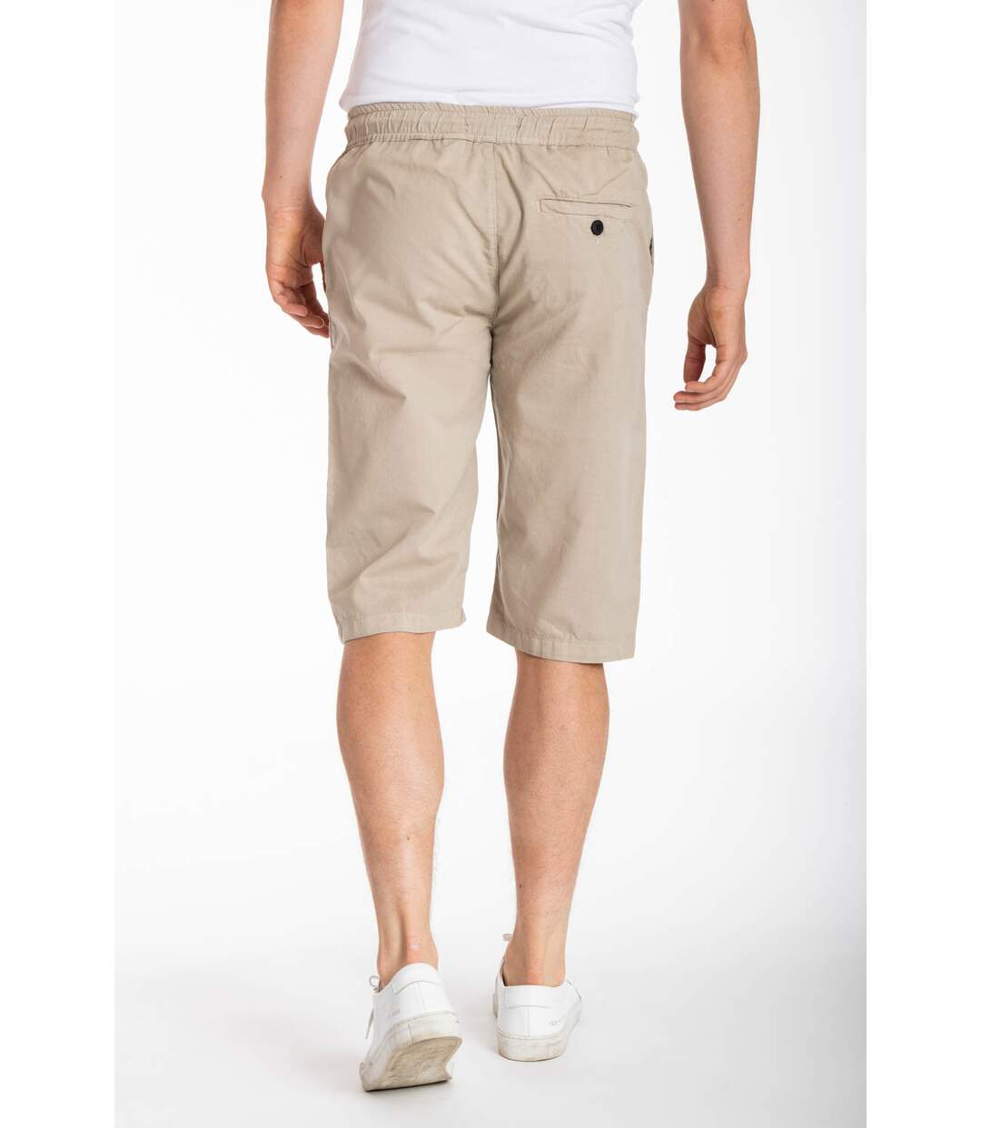 Bermuda coton lin MANNY KAKI