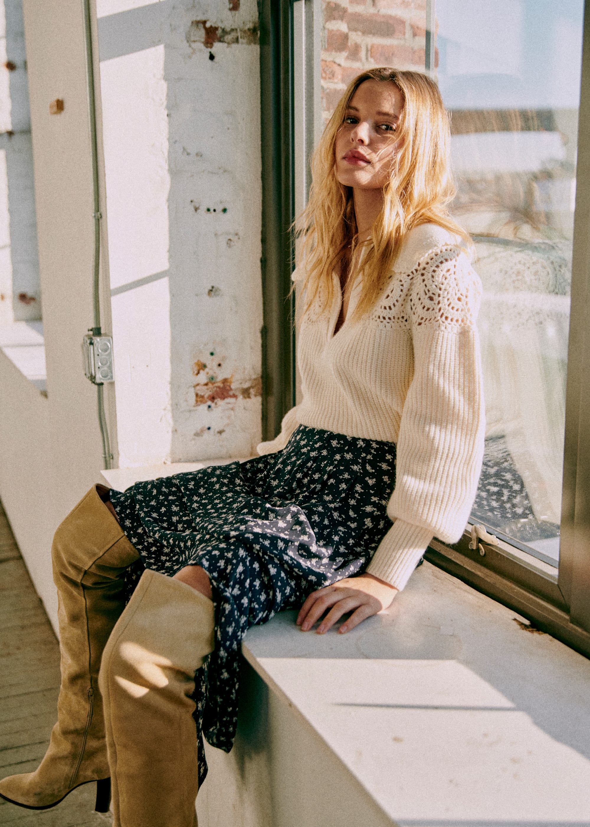 Pull Gareth - Sézane x Sea NY - Ecru - E-SHOP/MAILLE 5905507