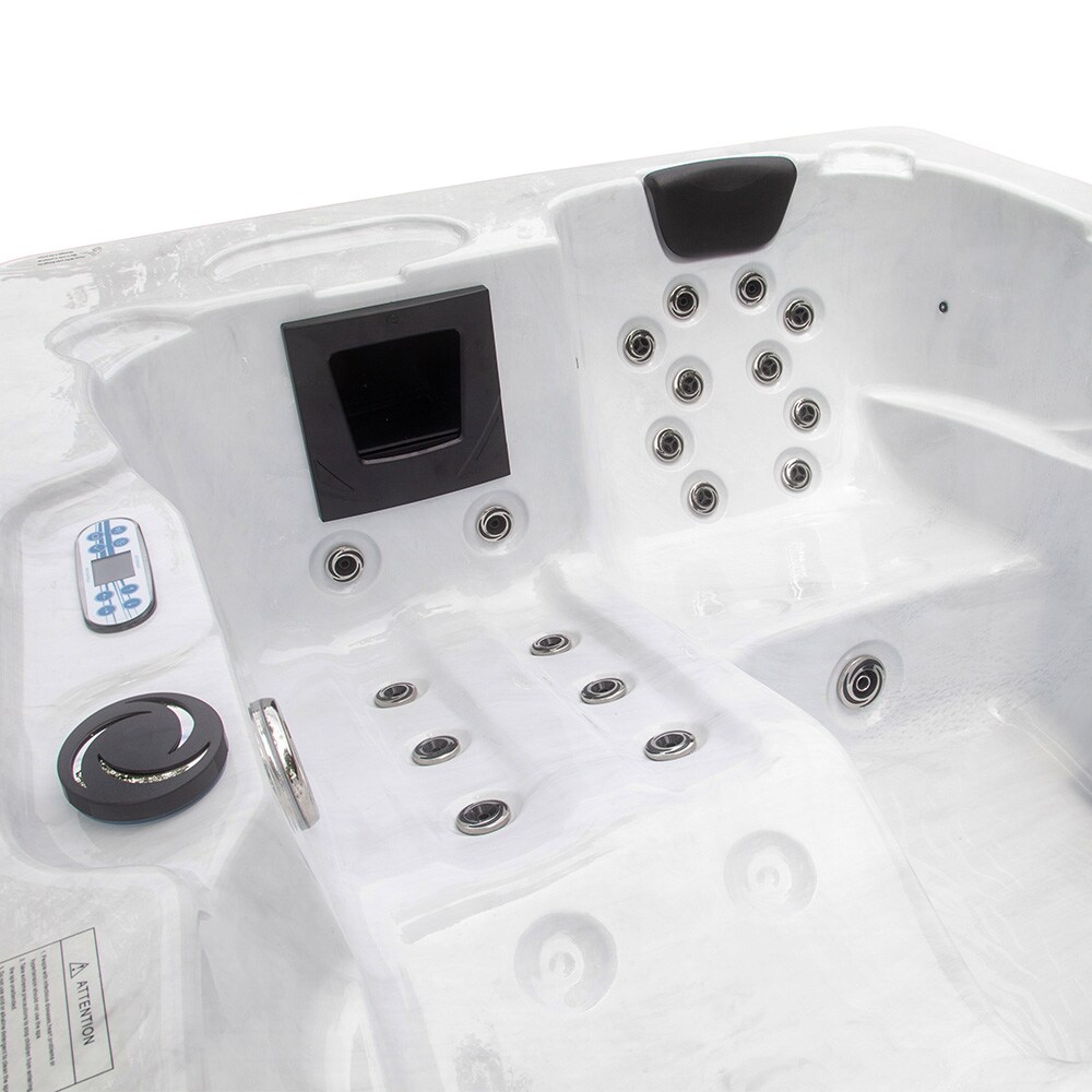 HOME DELUXE Outdoor Whirlpool WHITE MARBLE PURE