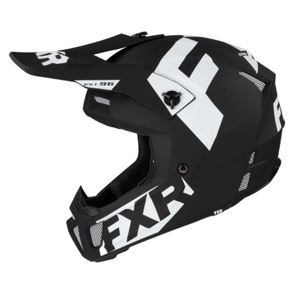 Casque cross FXR CLUTCH CX BLACK/WHITE 2021 - Noir / Blanc