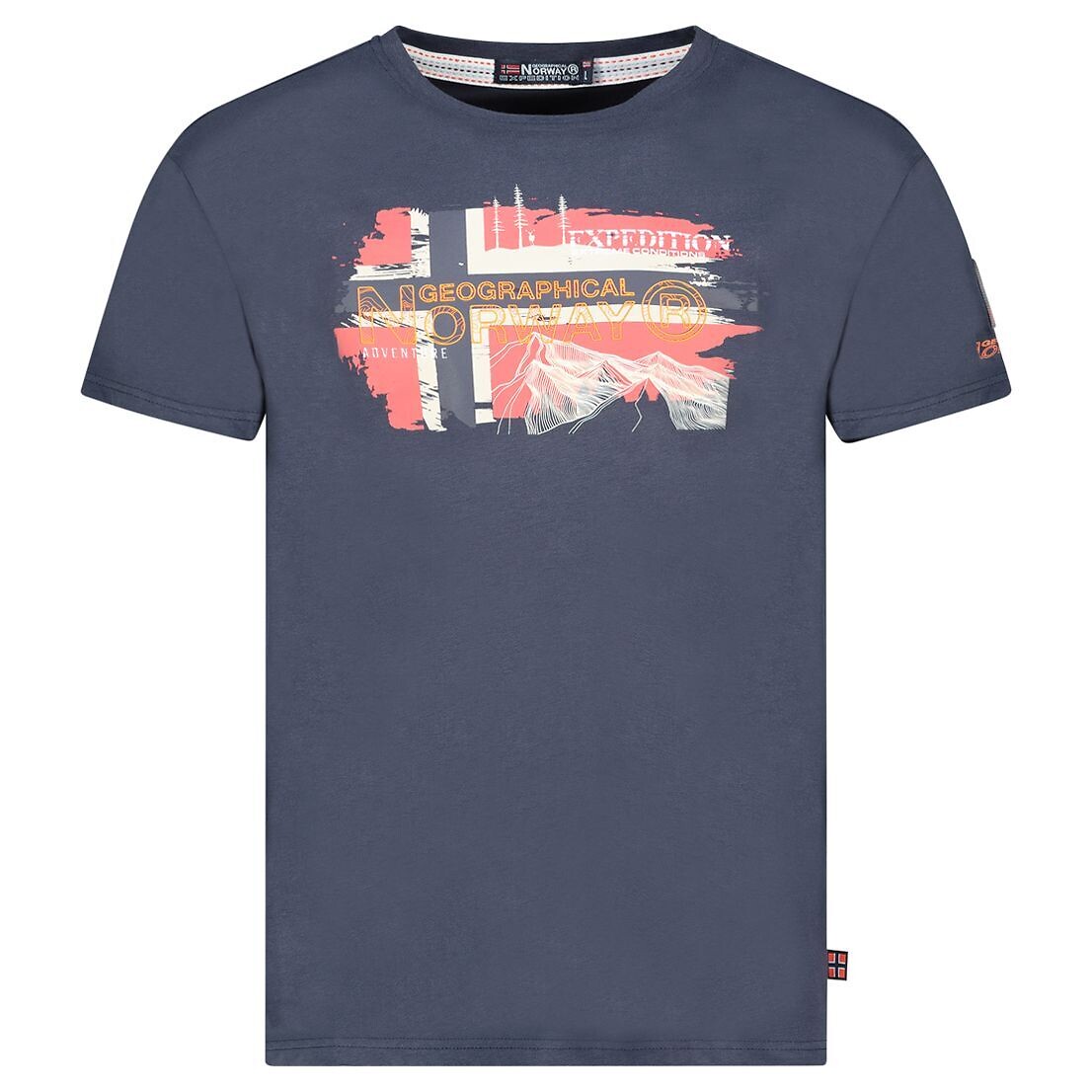 NORUEGA GEOGRÁFICA<br>Camiseta de manga curta Jysuis