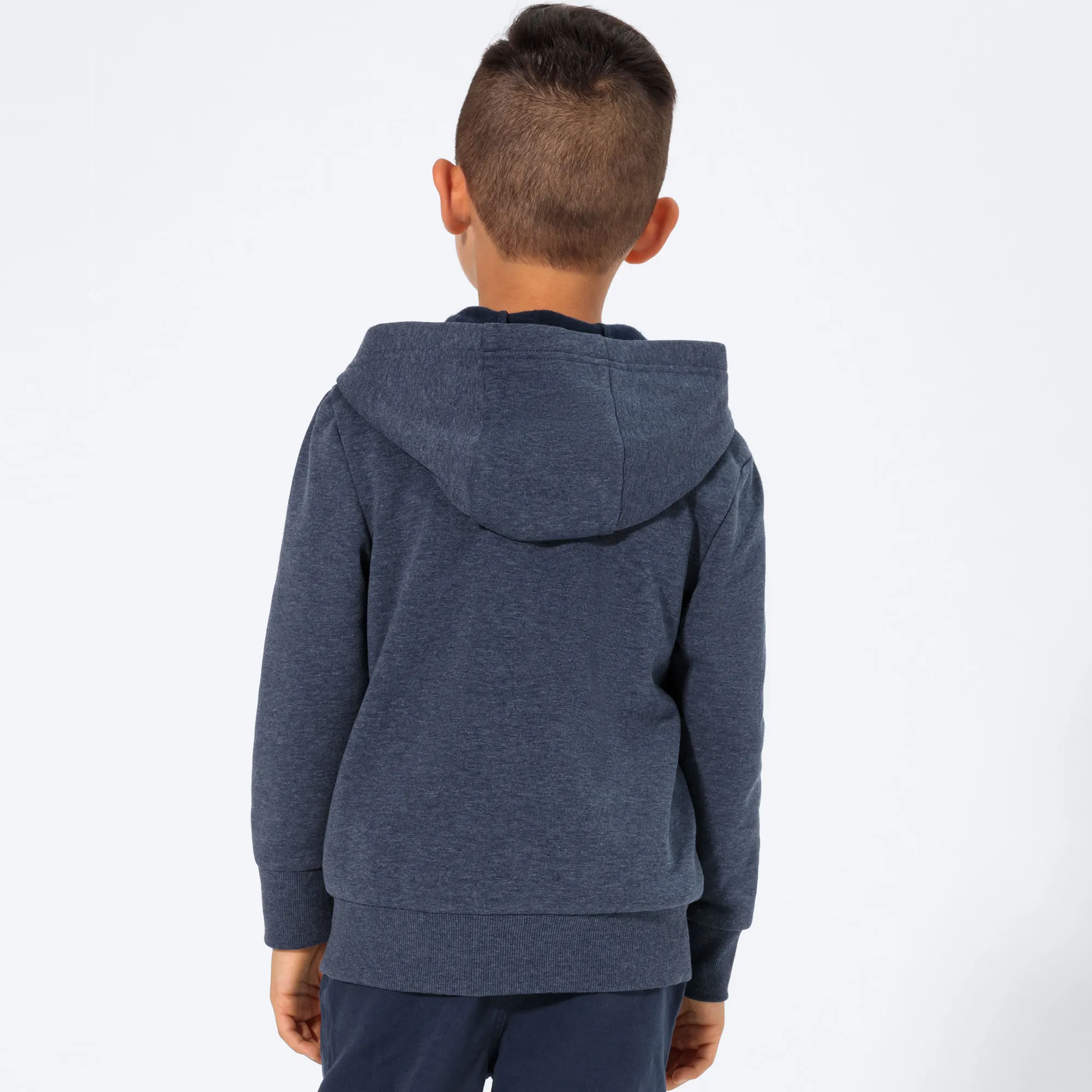 Jungen-Sweatjacke in melange-Optik