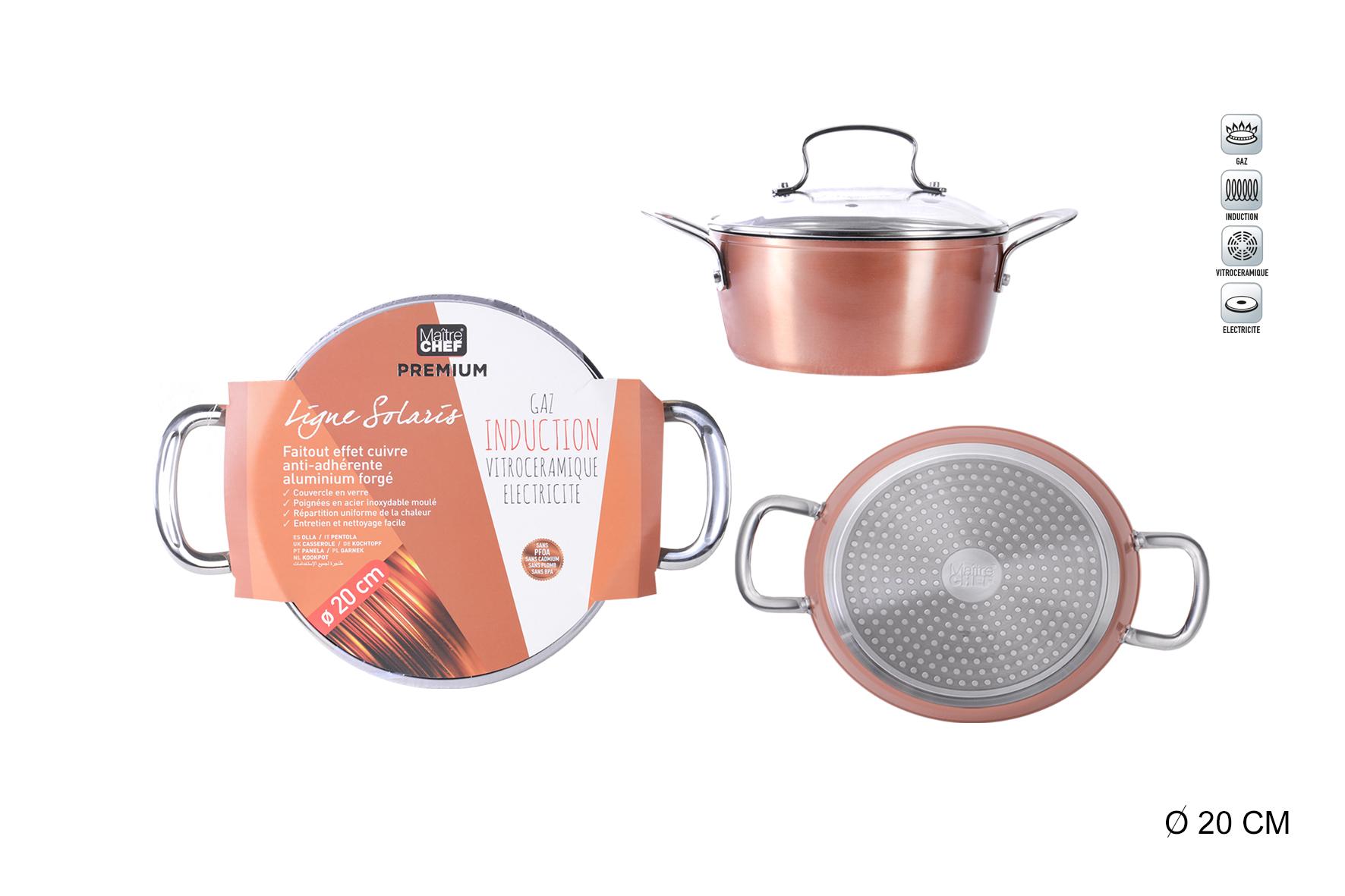 FAITOUT ALUMINIUM FORGE 20CM CUIVRE