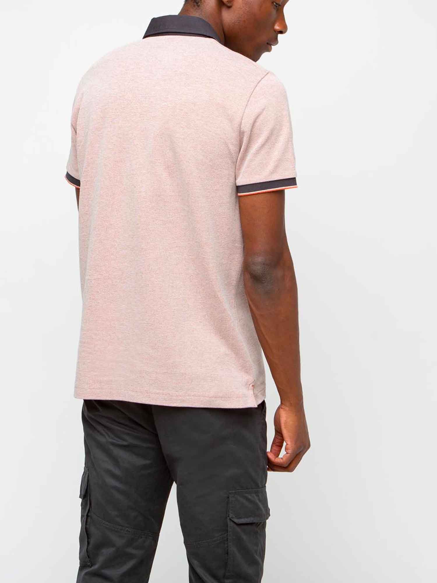 Polo Homme Coton Piqué Sienne