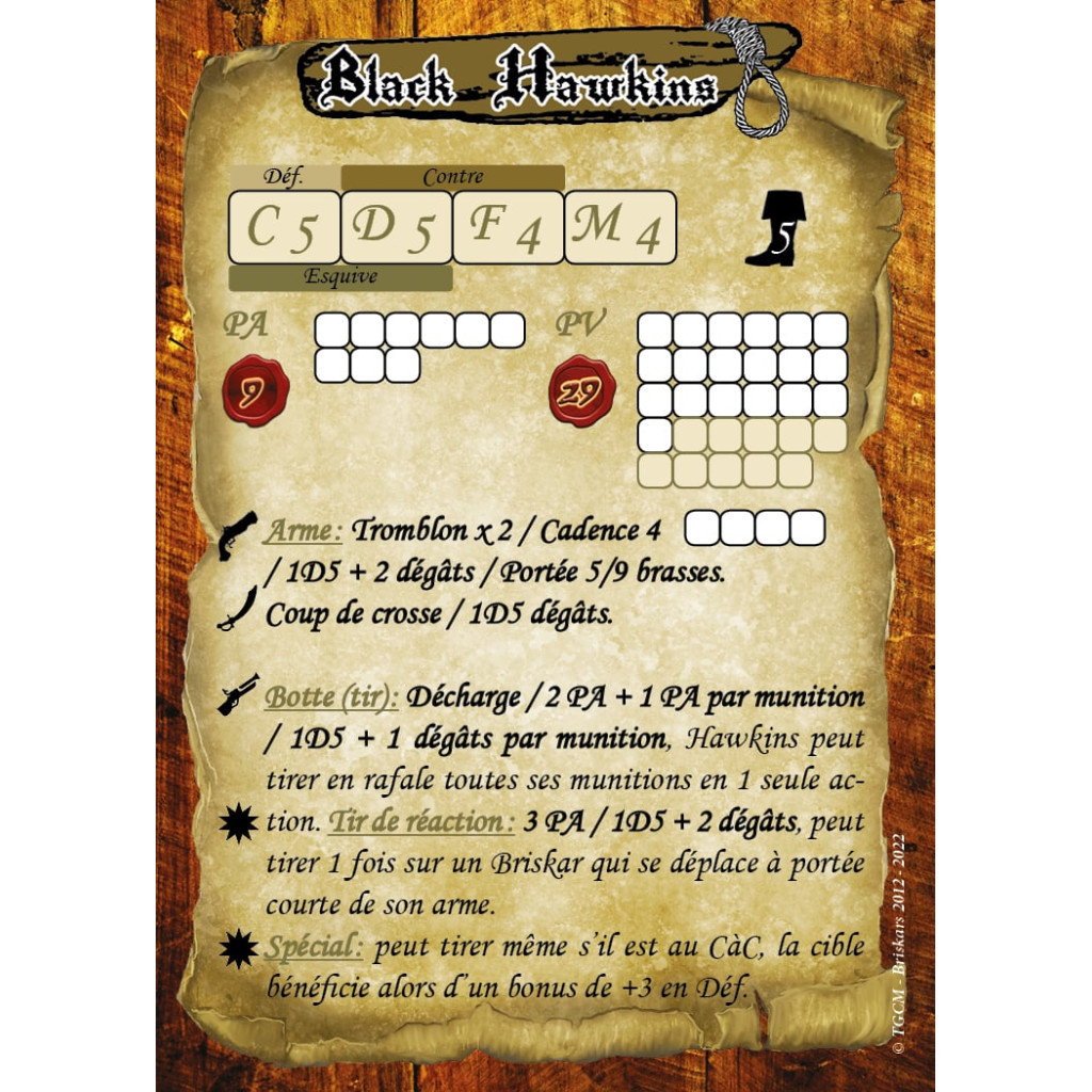 Briskars - Mercenaires - Black Hawkins