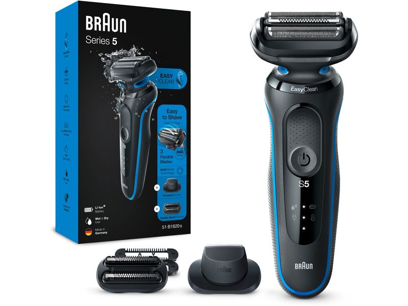 Braun Herrenrasierer Series 5 51-B1820 s Rasierapparat für die Nass- und Trockenrasur