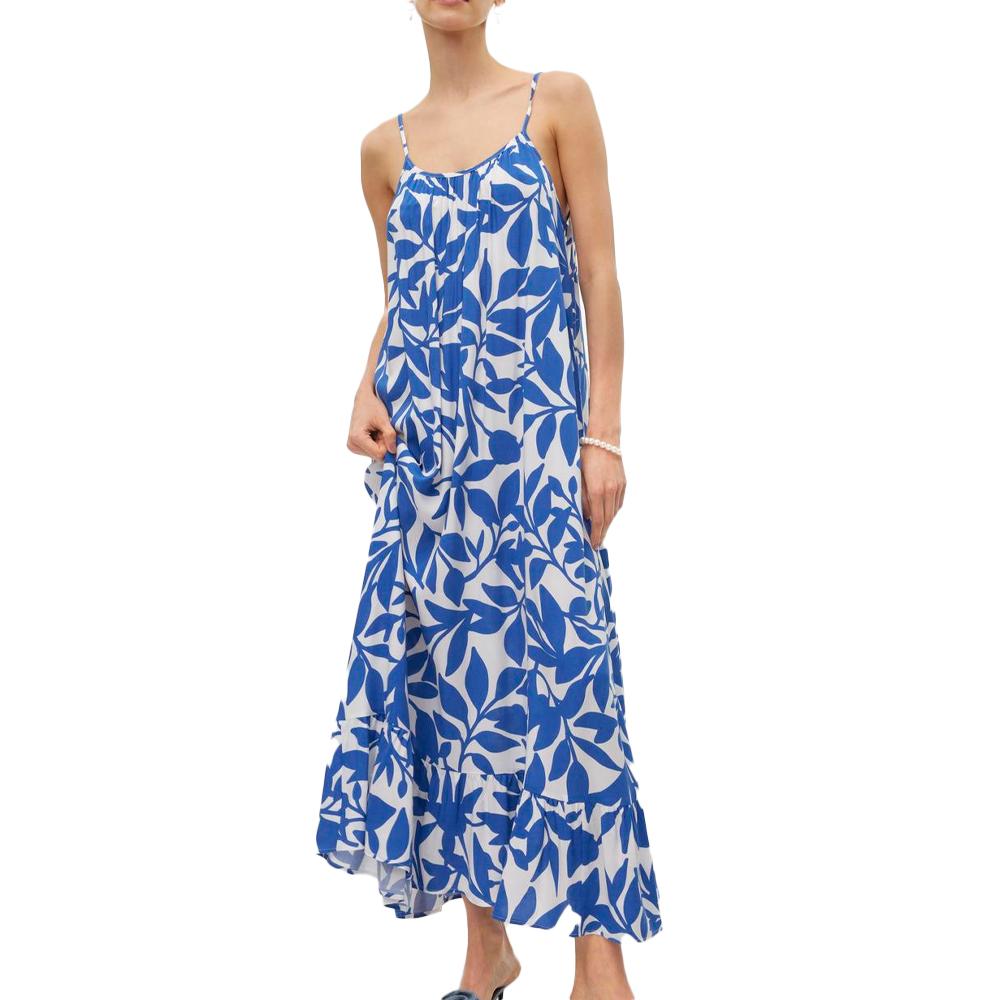 Vero Moda Robe Blanc/Bleu à Motifs Femme Vero Moda Easy Joy