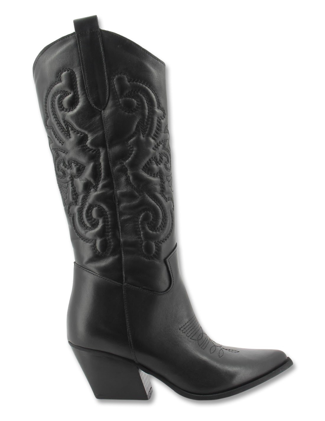 kharisma Bottes Western Femme Dallas Cuir Noir