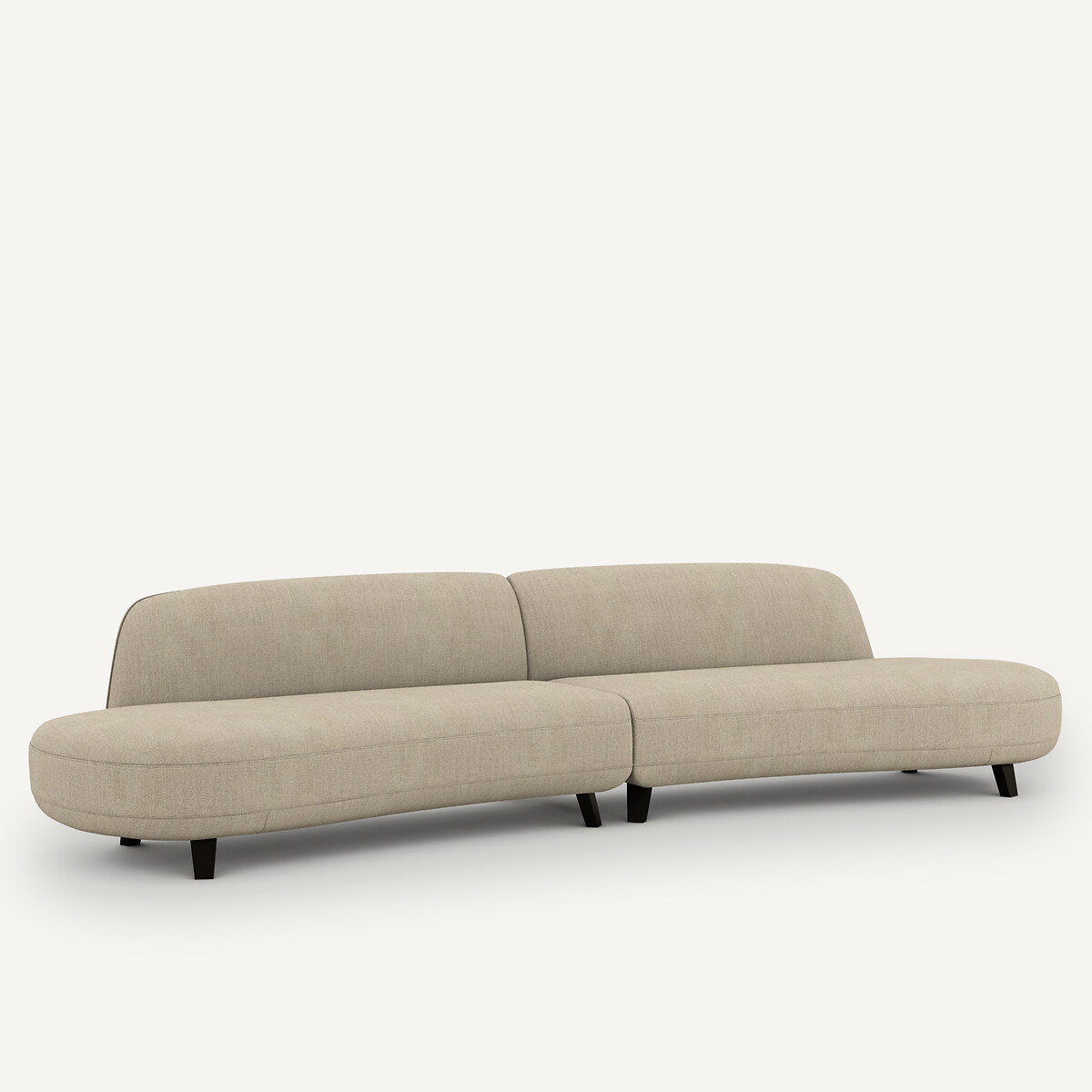 AM.PM<br>Sofá de 6 lugares em linho chambray, design Rosebury E.Gallina