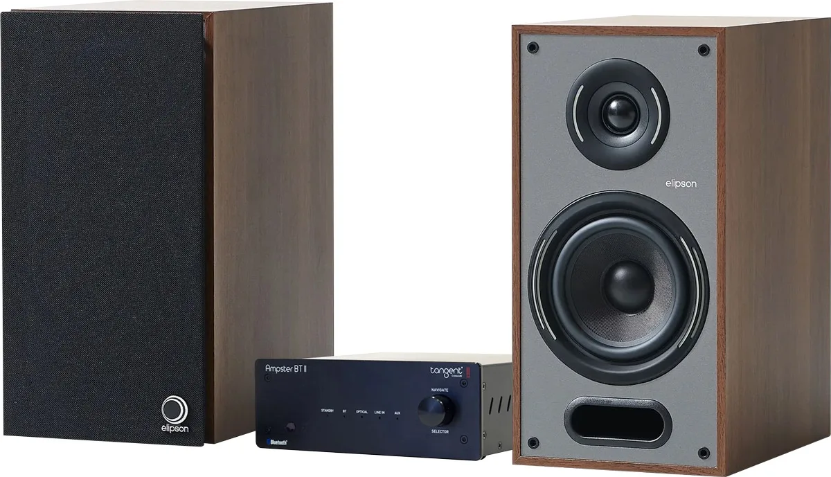 Tangent Ampster BT II   Elipson Horus 6B Noyer Chaînes hi-fi composées