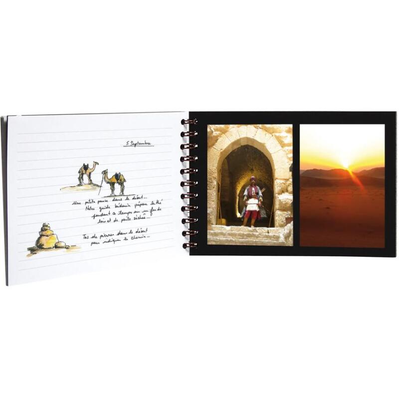 Album de voyage Age Bag reliure intégrale A4 paysage 80 pages ligné 120g + uni à grain 160g