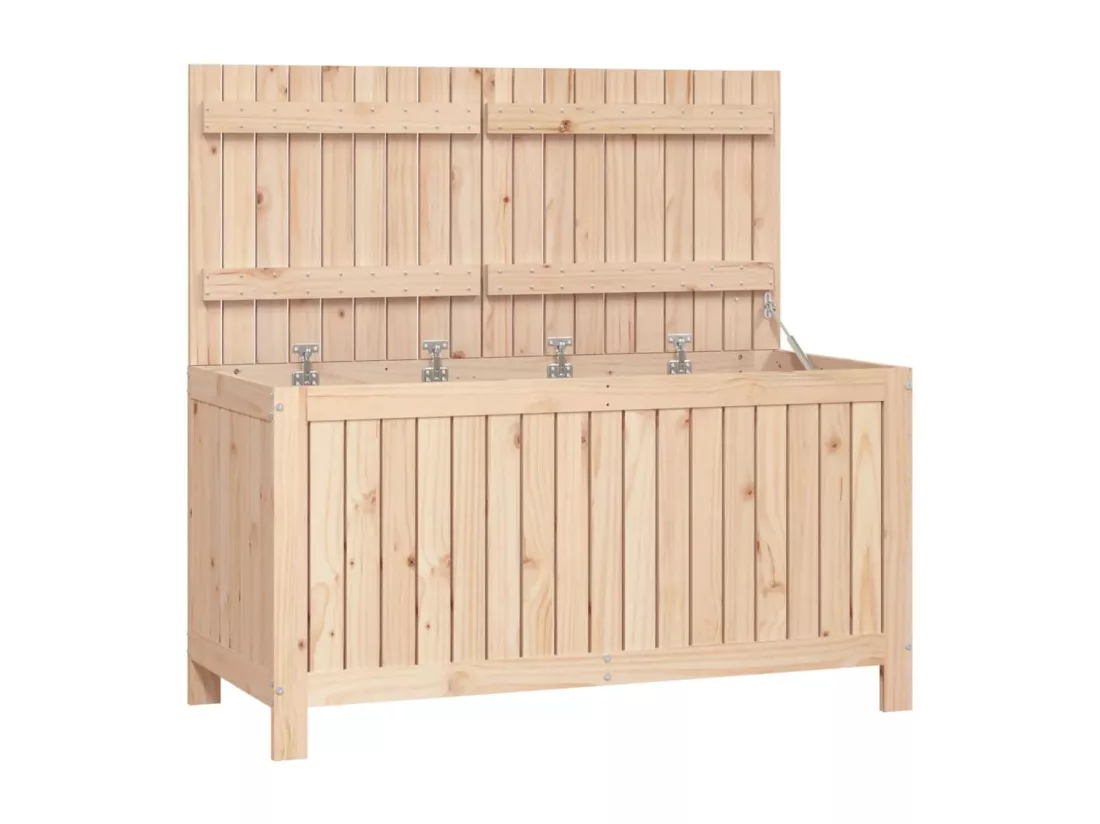 Boîte de rangement de jardin 121x55x64 cm Bois massif de pin