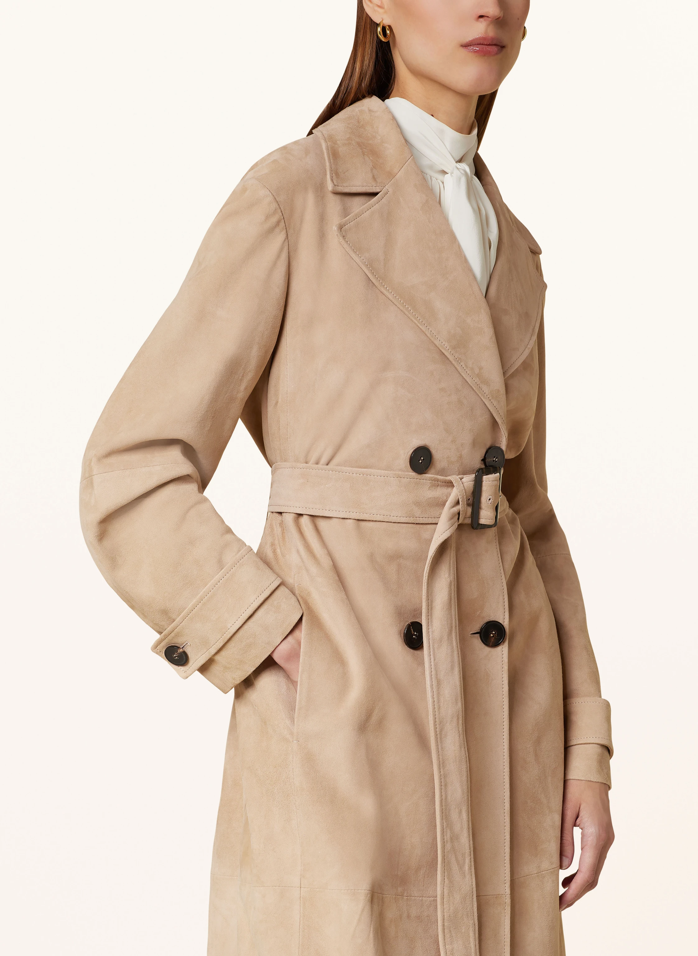 Max Mara STUDIO Trenchcoat FARNESE aus Leder