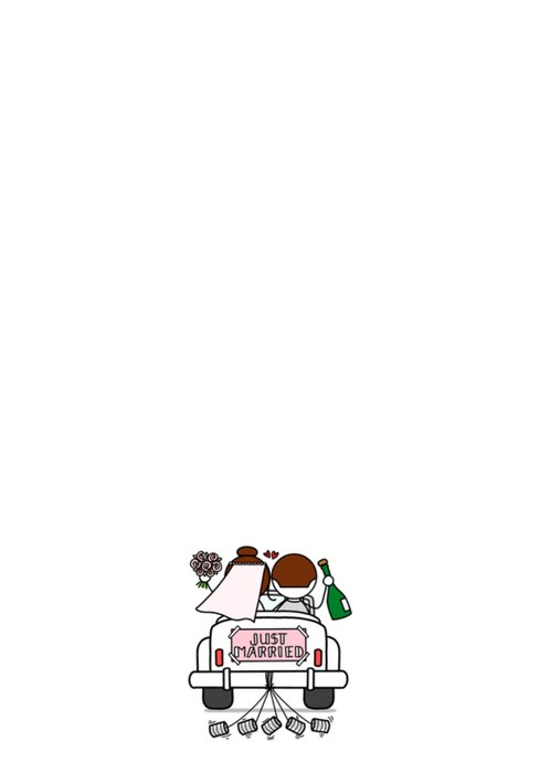 YH Tekent | Huwelijkskaart | Just Married