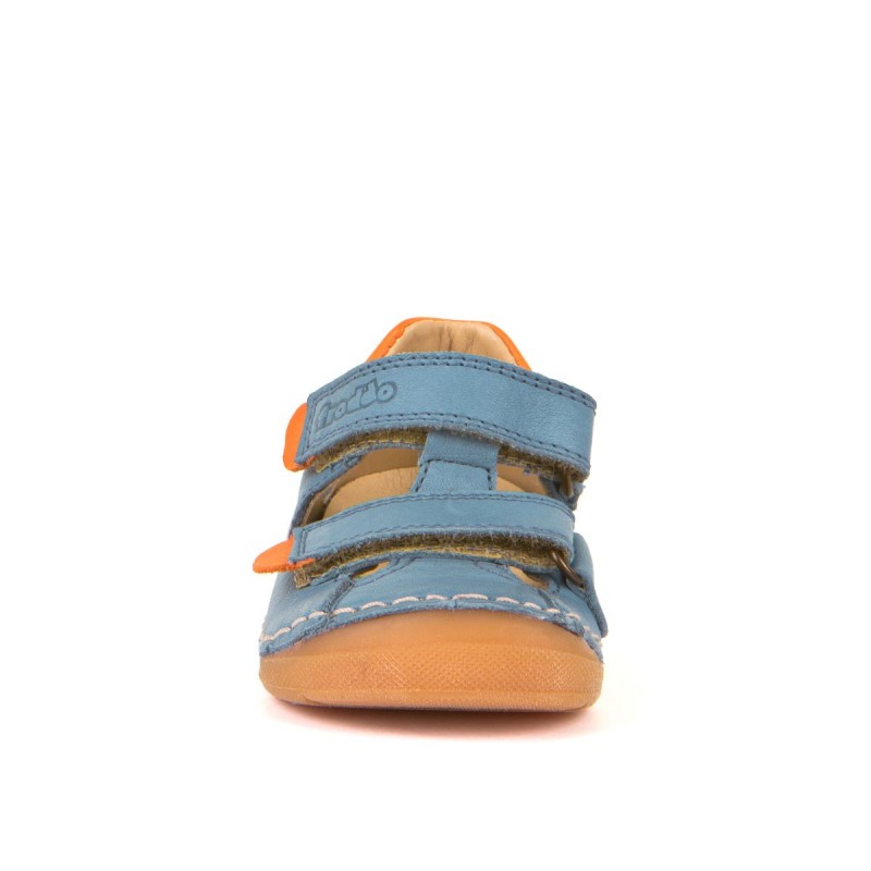 Froddo Froddo Amplio Paix sandales deux scratchs jeans-mandarine