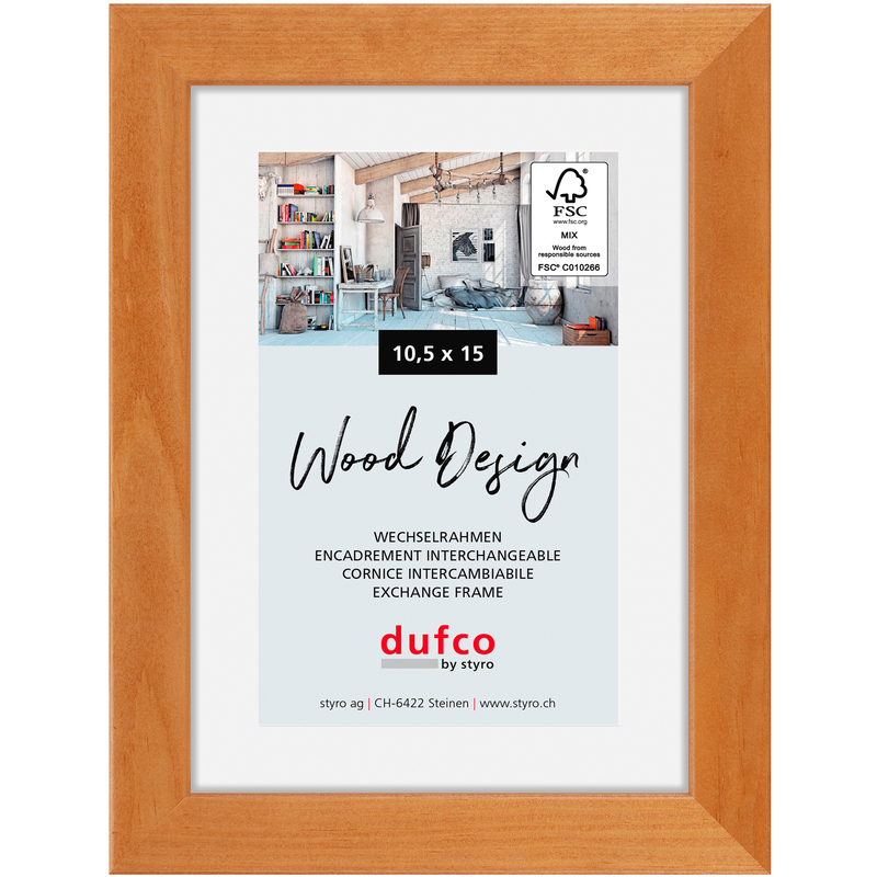 Dufco Bilderrahmen Toronto, 18 x 24 cm, Kirschbaum