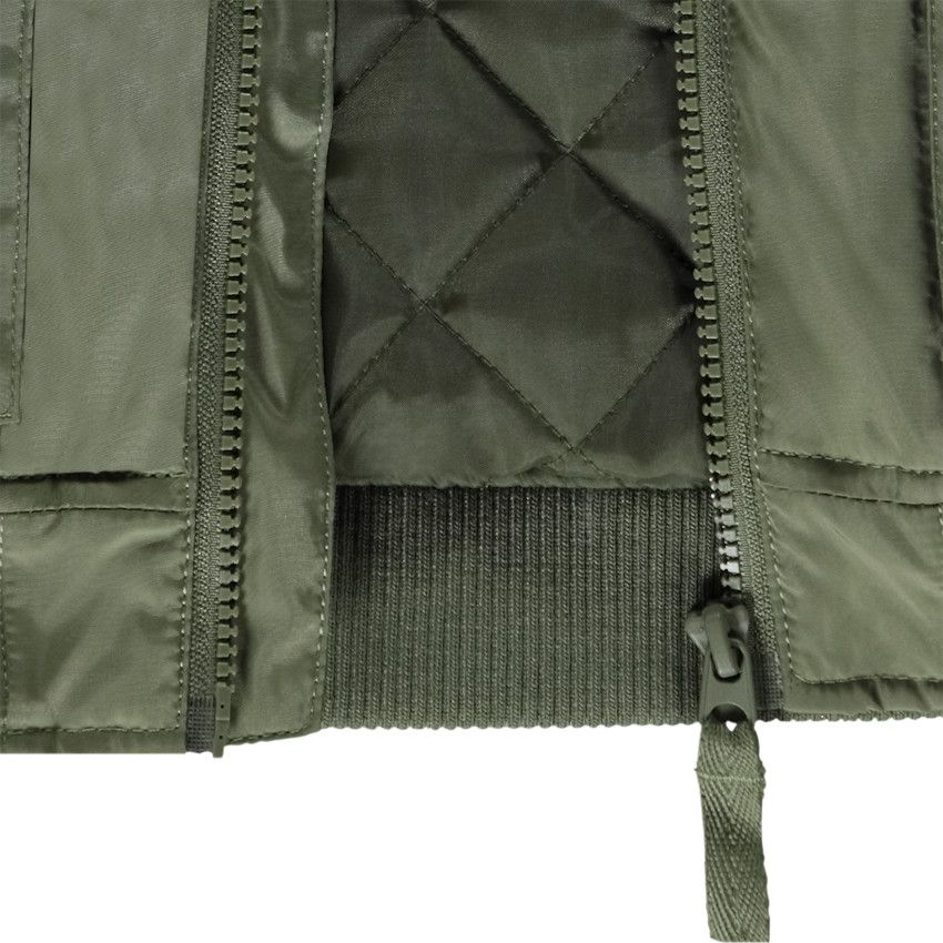 Blouson bomber à poches pour garçon - Kaki