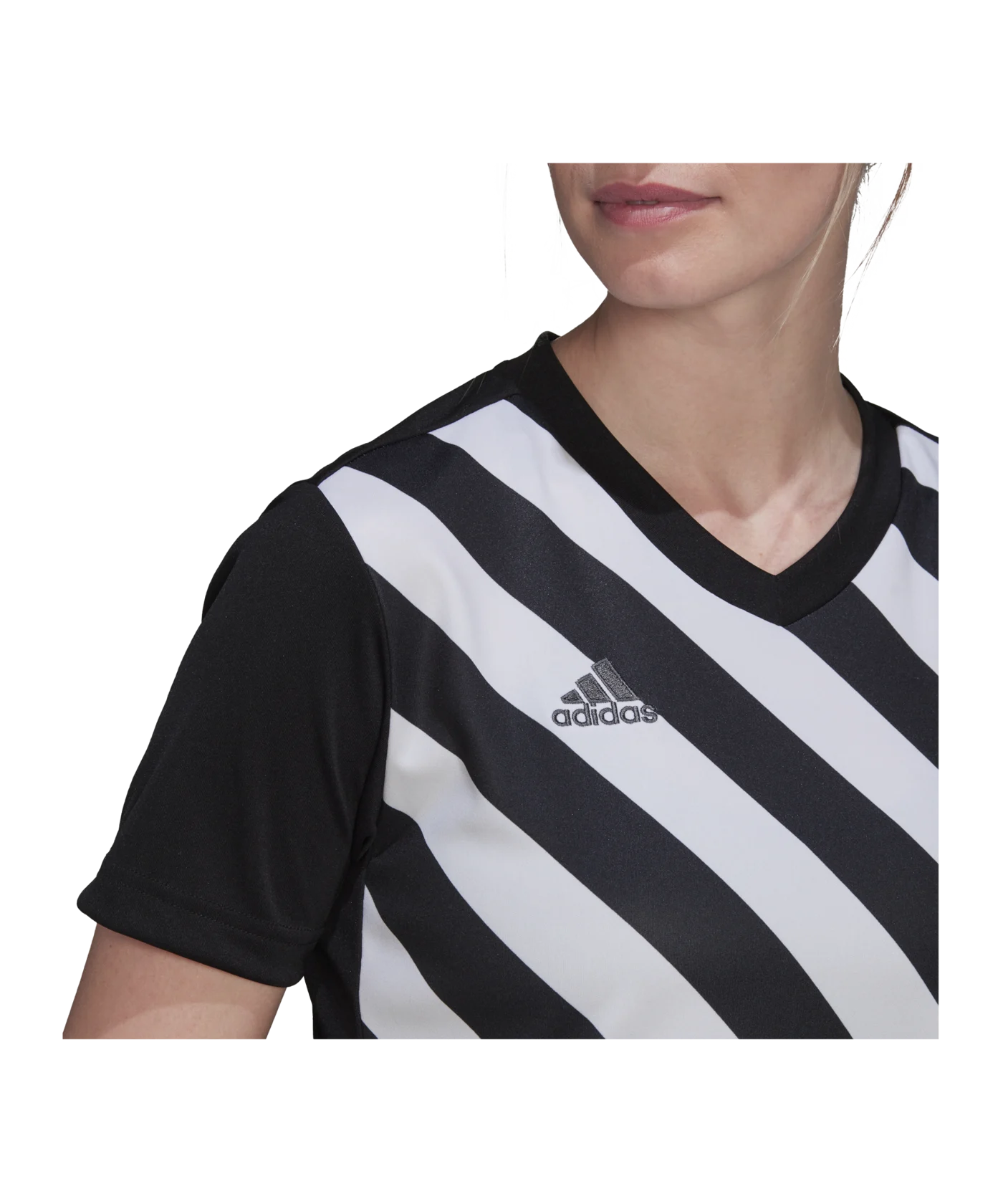 adidas Entrada 22 GFX Trikot Damen Weiss Schwarz