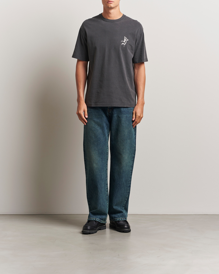 Samsøe Samsøe Printed Lily Crew Neck T-Shirt Washed Black