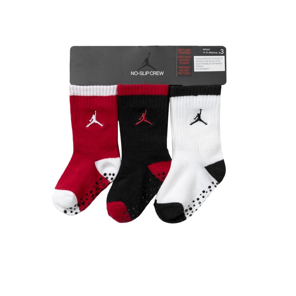 Nike Lot de 3 Paires de Chaussettes Rouge/Noir/Blanc Garçon Nike Speckle