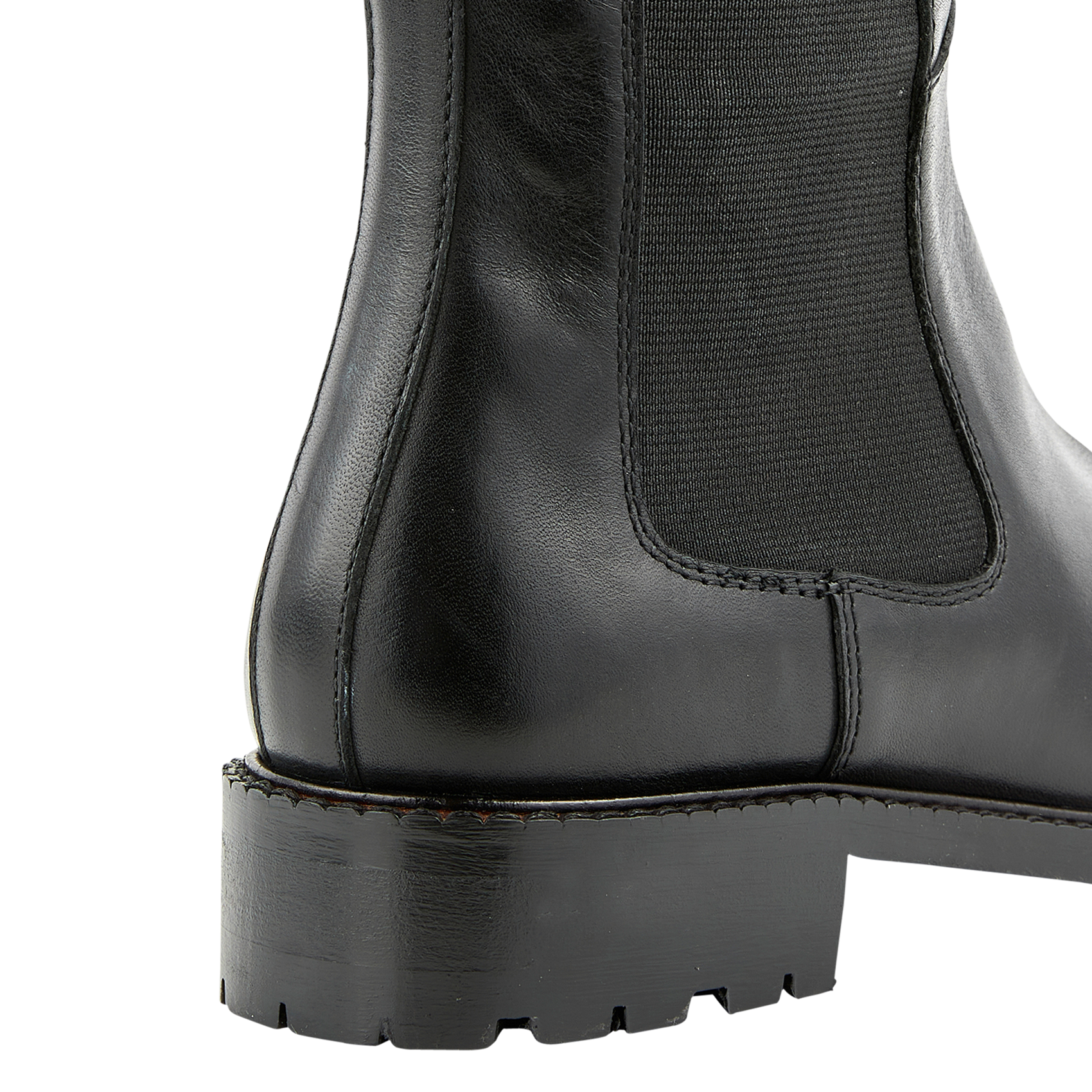 FLORIANEA2 - Bottes plates en cuir | Noir
