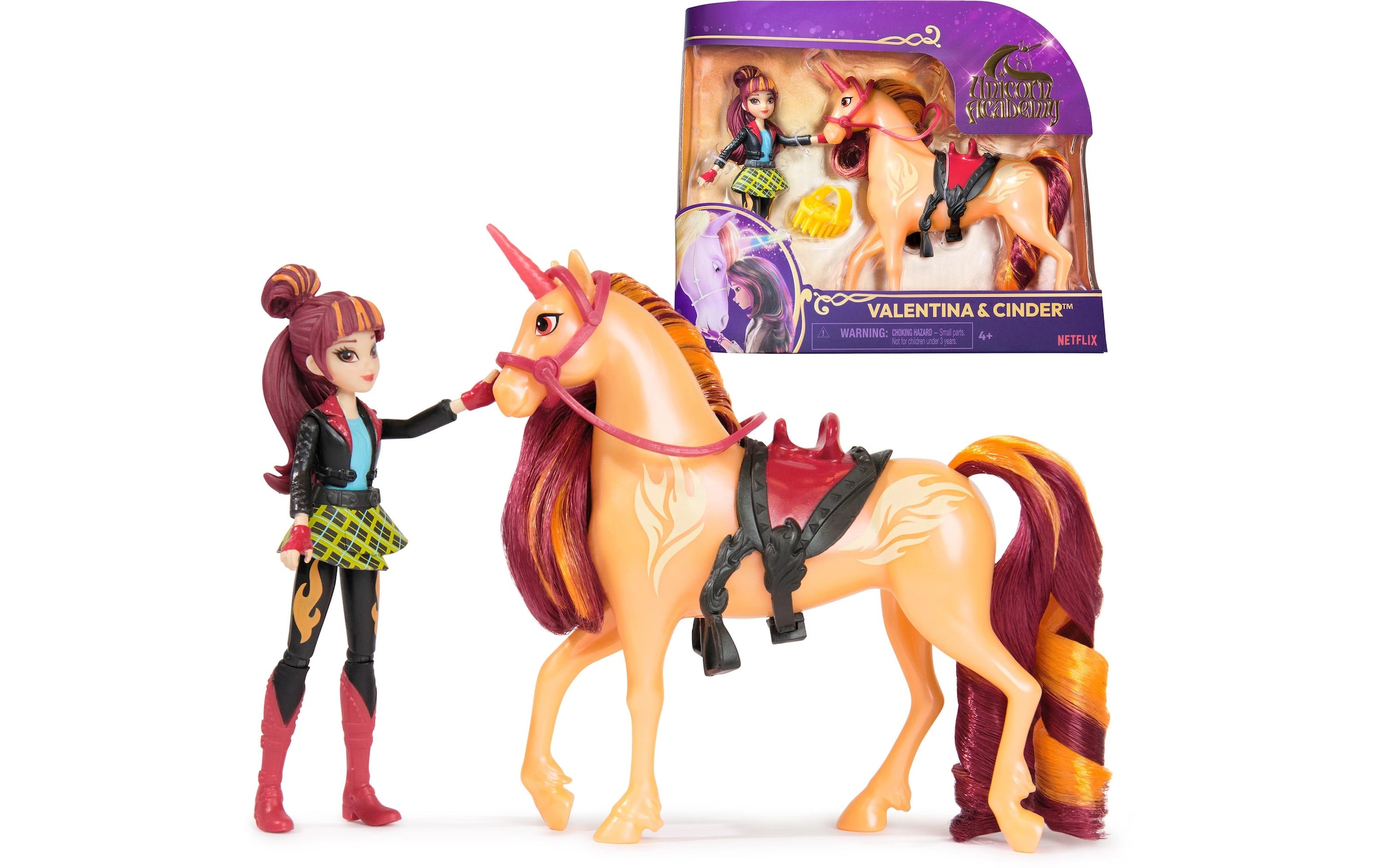 Spin Master Anziehpuppe »Unicorn Academy Valentina Doll & Cinder Unicorn«