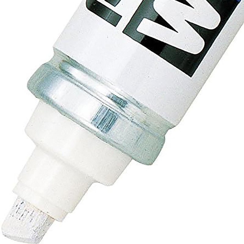 Marqueur permanent Pentel White 100W L pointe biseautée 5,5 mm